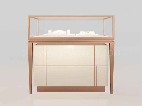 Modern Jewelry Showcase Counter Design Hidden LED