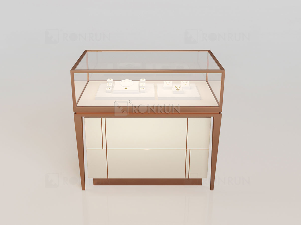 Modern Jewelry Showcase Counter Design Hidden LED