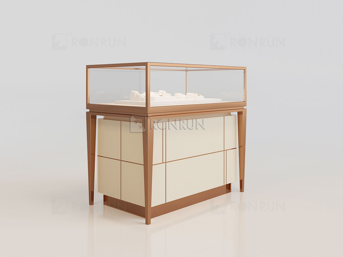 Modern Jewelry Showcase Counter Design Hidden LED