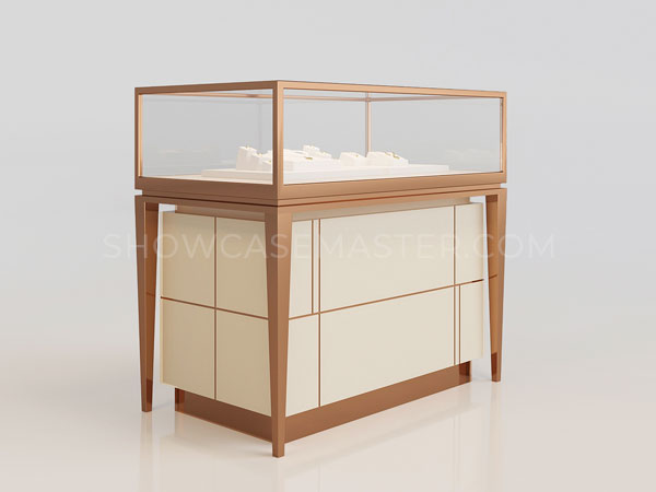 Modern Jewelry Showcase Counter Design Hidden LED