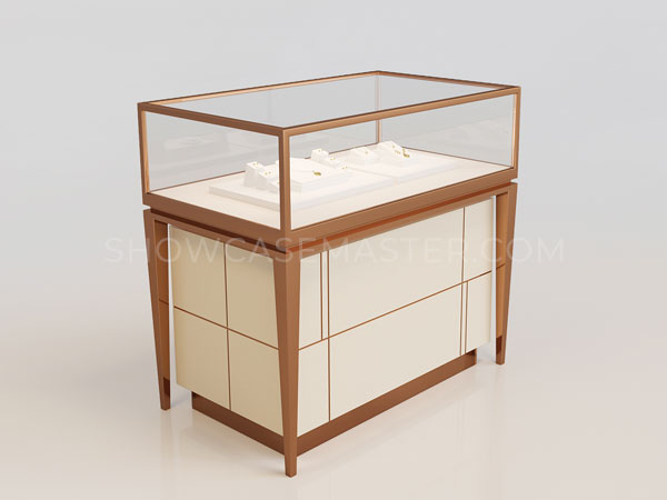 Modern Jewelry Showcase Counter Design Hidden LED