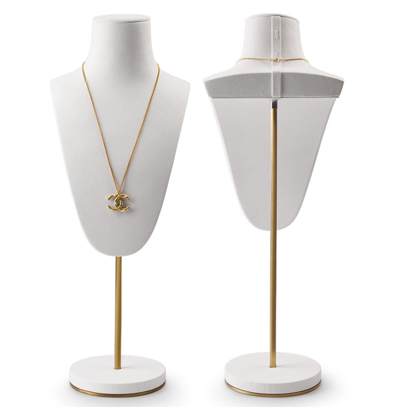 RONRUN White Metal Jewelry Necklace Display Stands