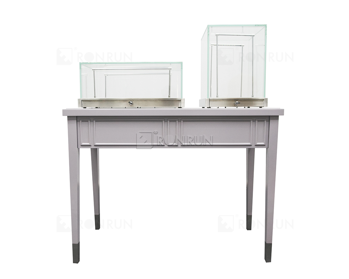 Countertop Jewelry Display Cases Wooden Table