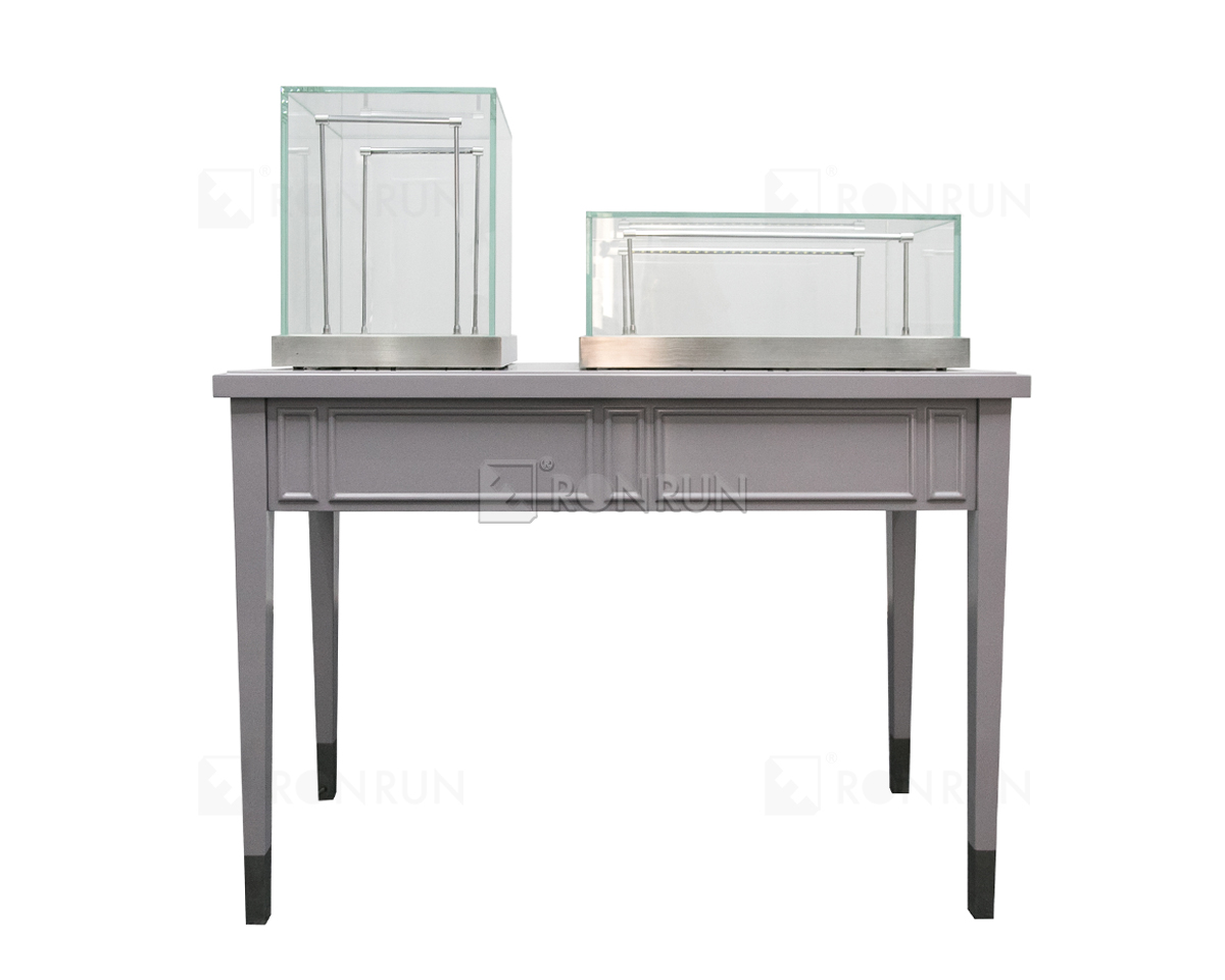 Countertop Jewelry Display Cases Wooden Table