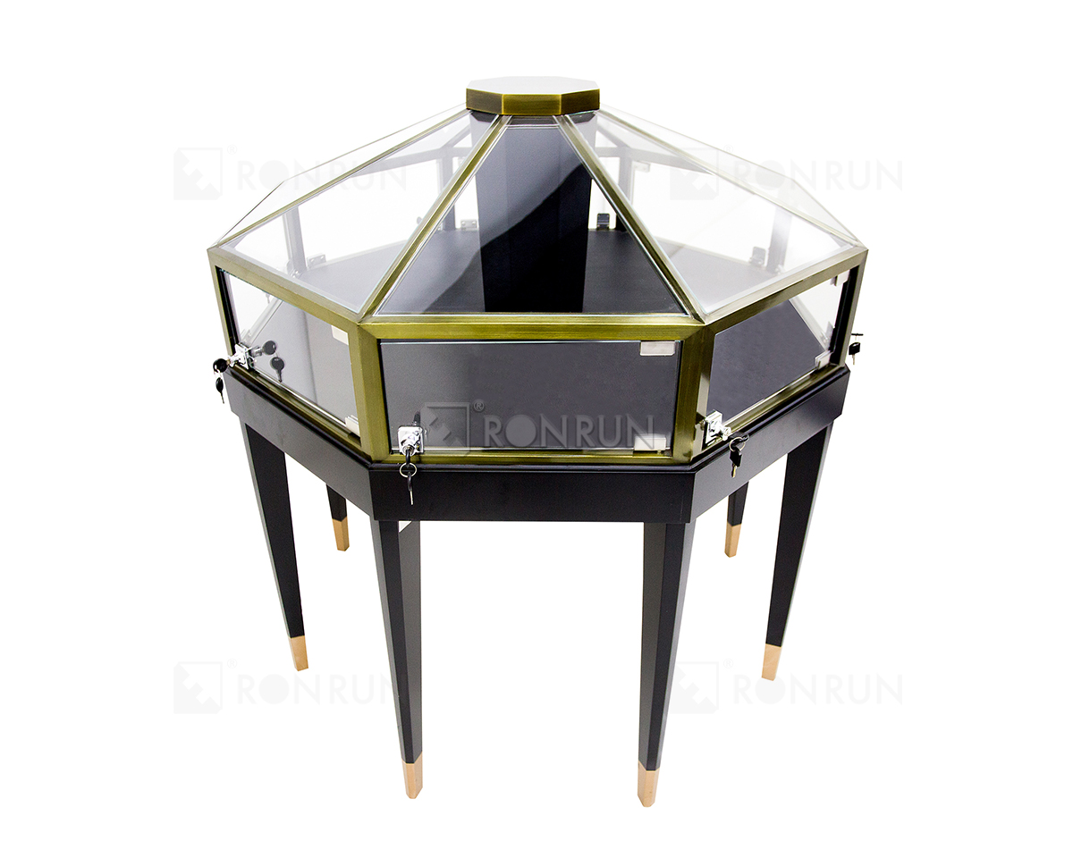 Jewellery Display Furniture Glass Jewelry Display Case With Lock