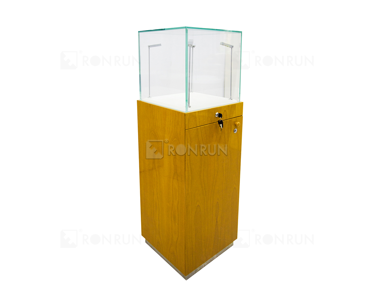 Store Jewelry Display Case Tall Pedestal Watch Display Case