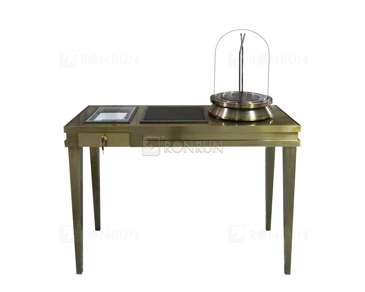 Customizable Countertop Display Case VIP Experience Table For Jewelry Store